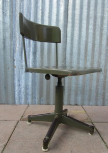 leger, industriele, vintage, bureaustoel, werk, stoel, army, office, chair, adjustable